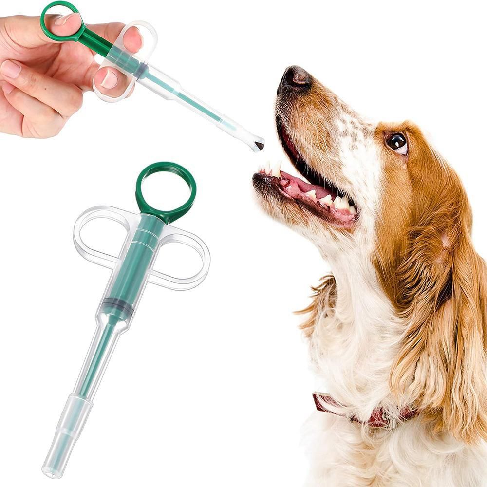 4Pcs Pet Medicine Feeder Pill Pusher Capsule Shooter Medication Syringe Dog Cat V1263-JX-6171-3
