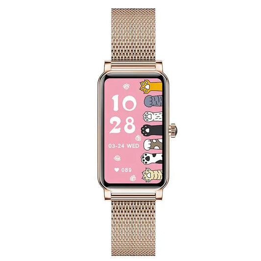 Smart Watch for Women Fitness Tracker Sport Bracelet for Android iOS Phones Gold V1263-JX-6176