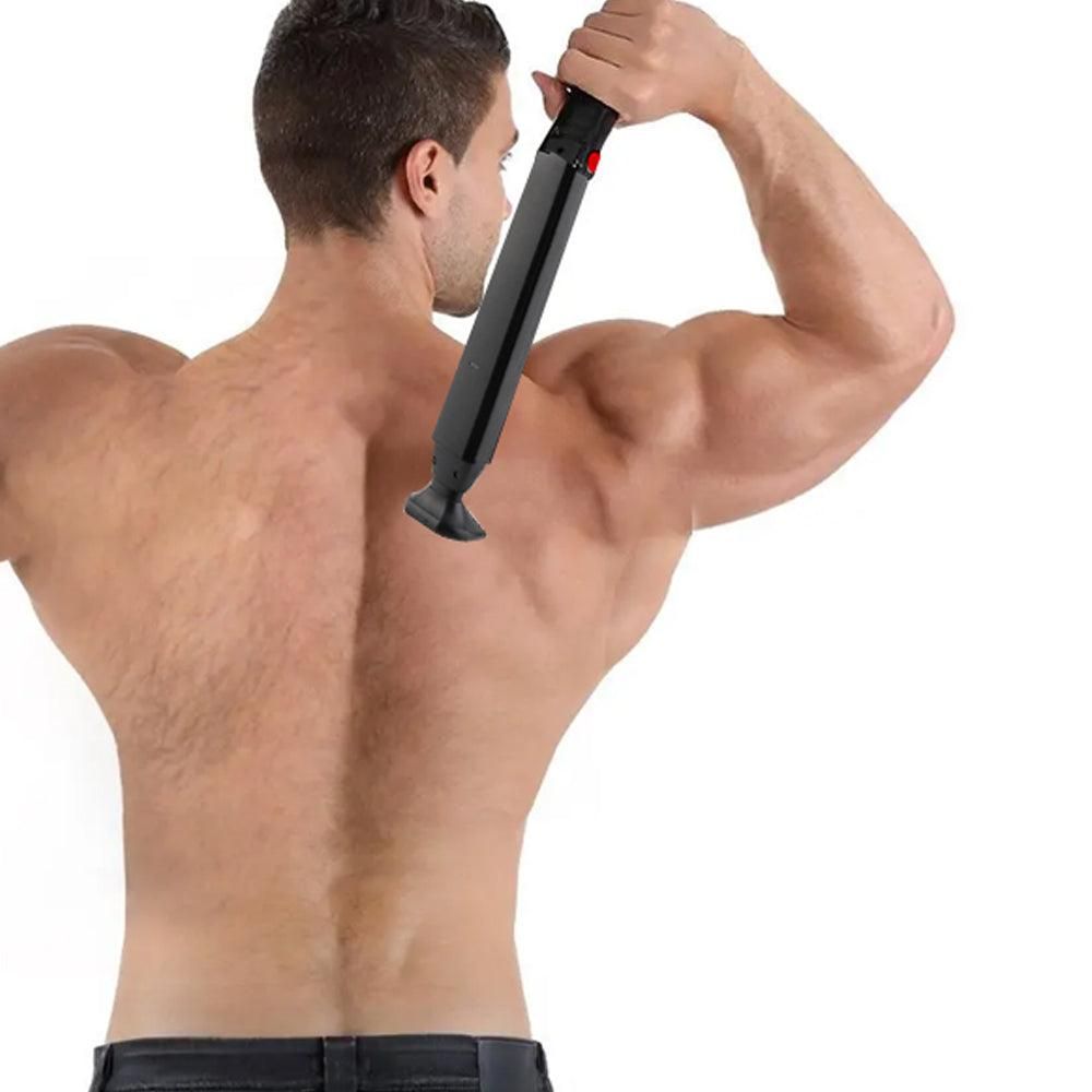 Men's Back Hair Remover USB Rechargeable Body Hair Trimmer Adjustable Shaver V1263-JX-6180
