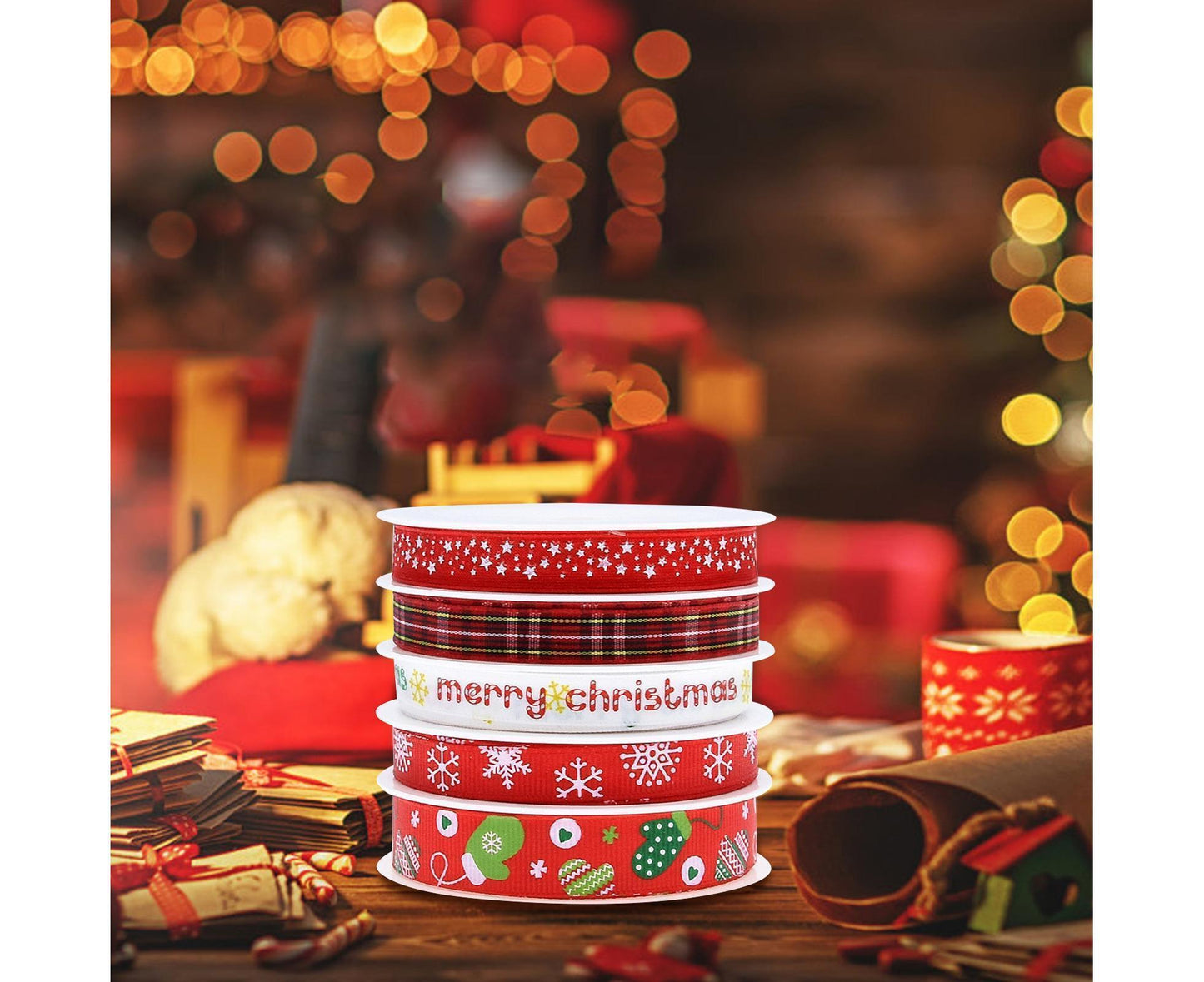 Christmas Ribbon for Gifts-Multicolor V1263-JX-620
