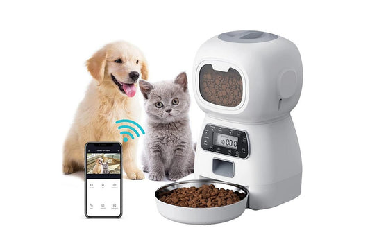 Automatic Feeder Pet Food Dispenser Automatic Cat Feeder Dry Food Dispenser Smart Pet Feeder Timed Cat Feeder V1263-JX-6202-1