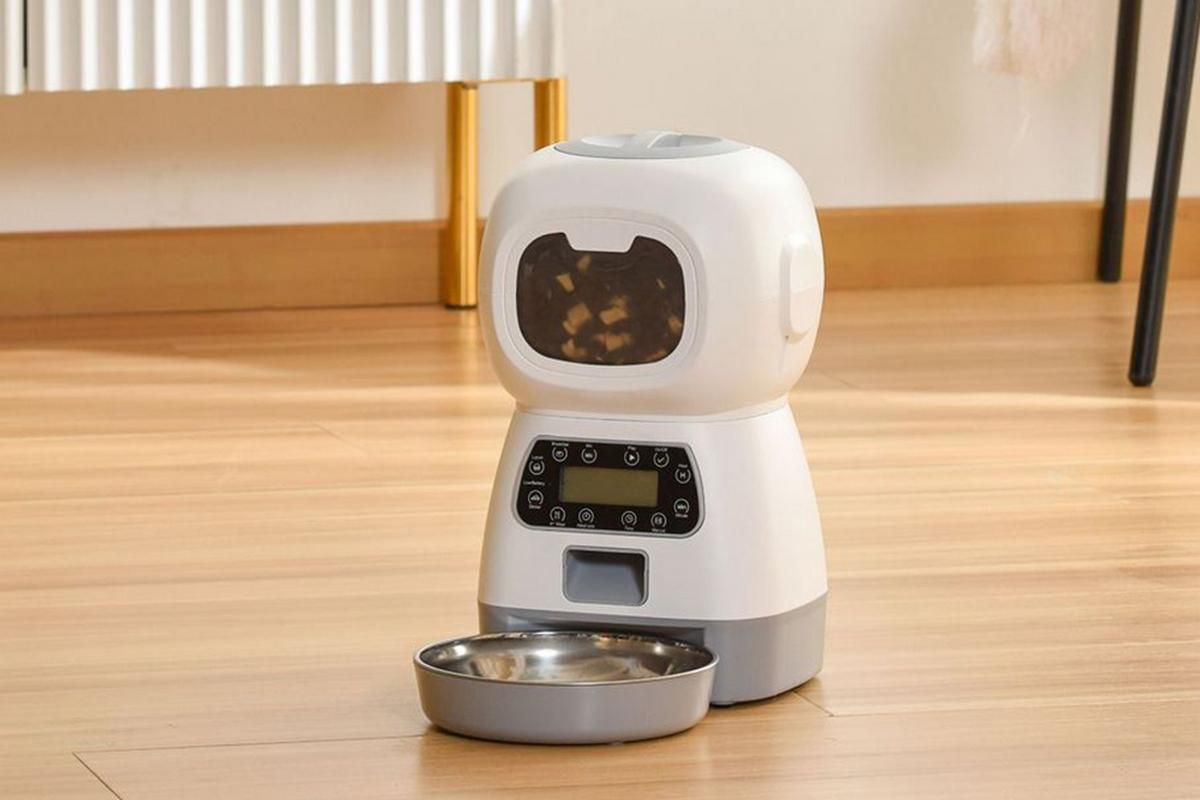 Automatic Feeder Pet Food Dispenser Automatic Cat Feeder Dry Food Dispenser Smart Pet Feeder Timed Cat Feeder V1263-JX-6202-2