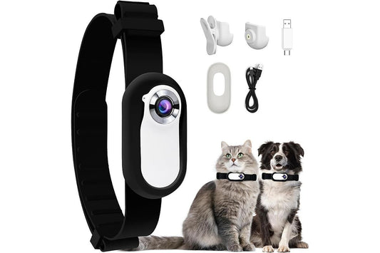 HD 1080P Dog Tracker Collar No WiFi No App Dog Collar Camera Dog Cat Pet Sport Action Camera Collar Mini Body V1263-JX-6208