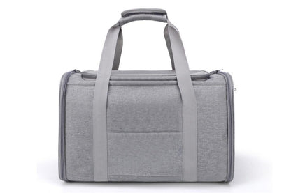 Portable Travel Bag Soft Crate Cage Cat Bag Animal Carriers for Pets -Grey V1263-JX-6209-3