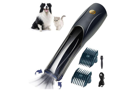 Pet Vacuum Hair Clipper Dog Shaver Clipper 3 Speed USB Electric Pet Razor Low Noise Pet Trimmer Rechargeable V1263-JX-6214-1