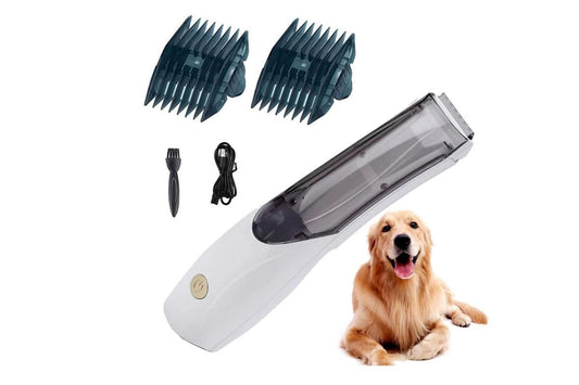 Pet Vacuum Hair Clipper Dog Shaver Clipper 3 Speed USB Electric Pet Razor Low Noise Pet Trimmer Rechargeable V1263-JX-6214-2