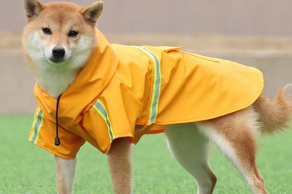 Pet Raincoat Outdoor Waterproof Dog Poncho for Small and Medium Dogs - Yellow V1263-JX-6215-2