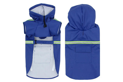 Pet Raincoat Outdoor Waterproof Dog Poncho for Small and Medium Dogs - Blue V1263-JX-6216-1
