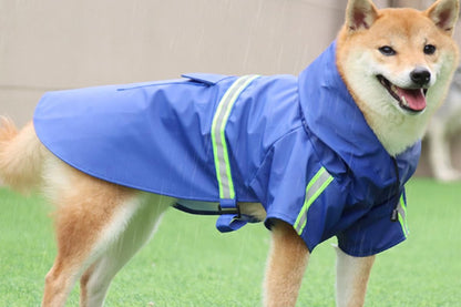 Pet Raincoat Outdoor Waterproof Dog Poncho for Small and Medium Dogs - Blue V1263-JX-6216-8