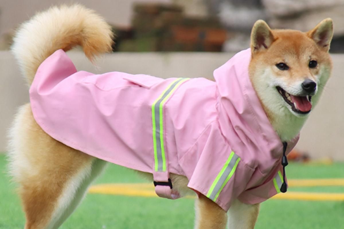 Pet Raincoat Outdoor Waterproof Dog Poncho for Small and Medium Dogs - Pink V1263-JX-6217-8