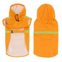 Pet Raincoat Outdoor Waterproof Dog Poncho for Small and Medium Dogs - Orange V1263-JX-6218-6