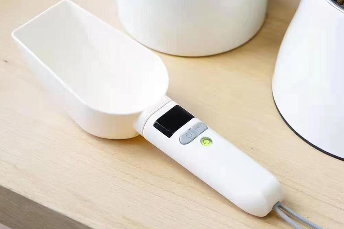 Digital Pet Weighing Spoon High Accuracy Detachable Kitchen Spoon Scale V1263-JX-6219