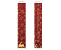 Thicker Xmas Porch Sign-Red Golden V1263-JX-624