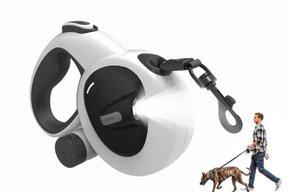 5m Auto Retractable Dog Leash with LED Light Pet Walking Lead for Small Medium Large Dogs - L V1263-JX-6250-2
