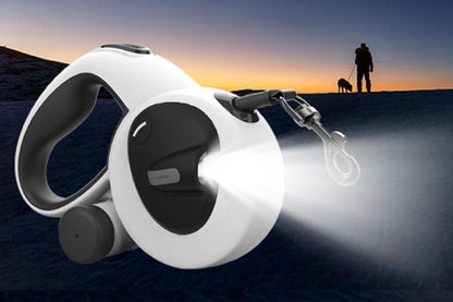 5m Auto Retractable Dog Leash with LED Light Pet Walking Lead for Small Medium Large Dogs - L V1263-JX-6250-2