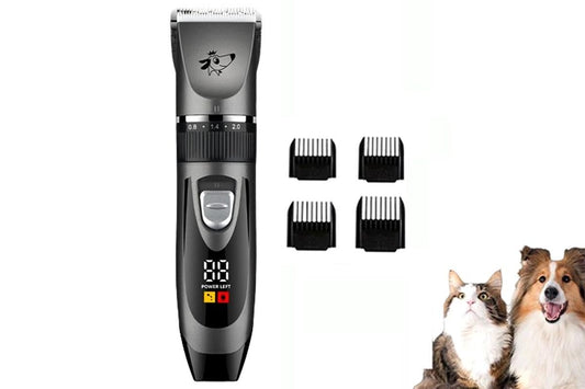 Pet Grooming Clippers Cat Grooming Kit Cordless Low Noise Pet Hair Clipper Trimmer Shaver for Dogs Cats V1263-JX-6252