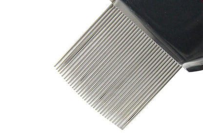 Stainless Steel Pet Flea Comb Fine Tooth Grooming Tool for Dogs Cats - Red V1263-JX-6253-1