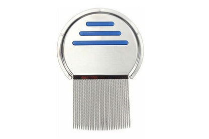 Stainless Steel Pet Flea Comb Fine Tooth Grooming Tool for Dogs Cats - Blue V1263-JX-6253-2