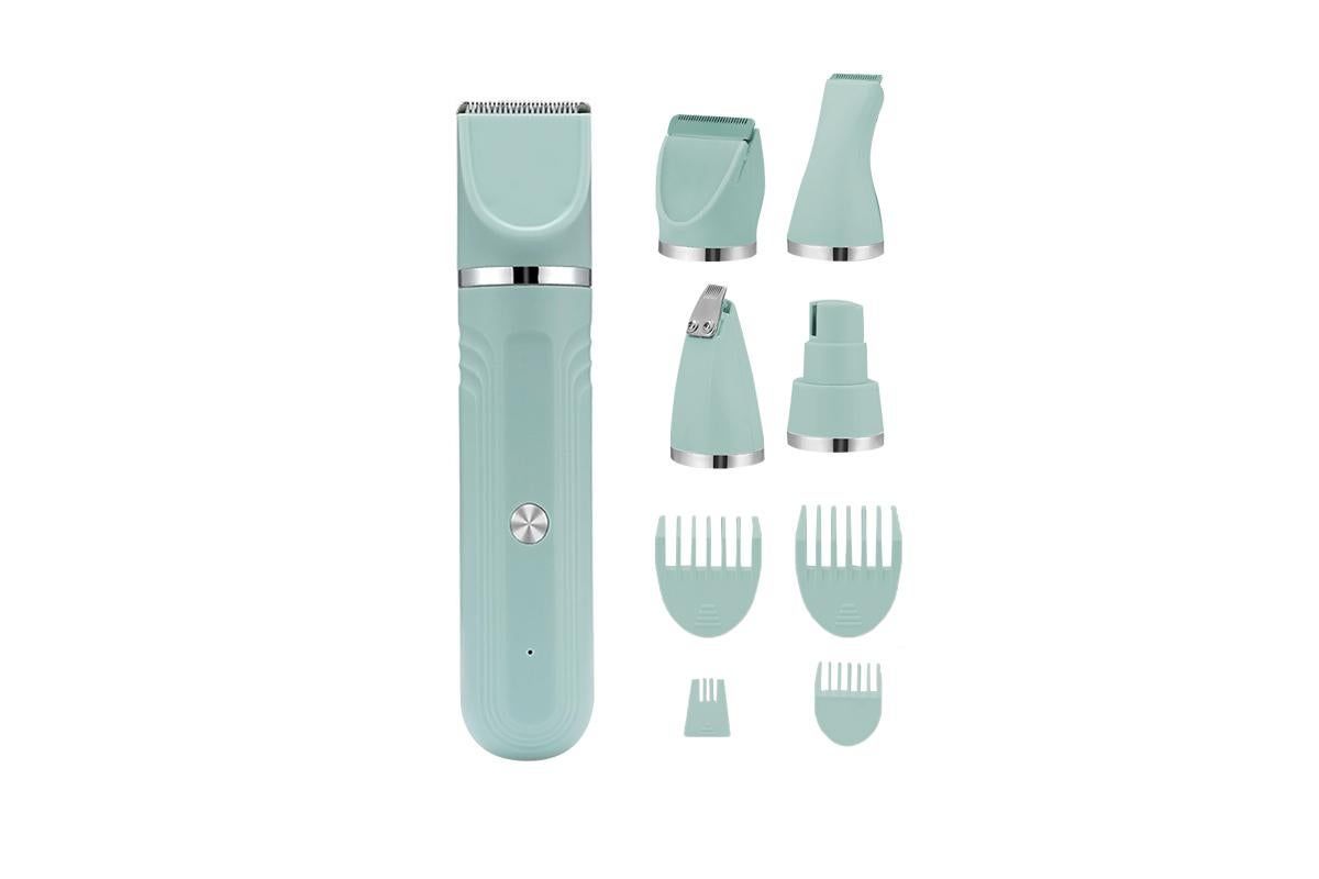4-in-1 Dog Clipper Dog Grooming Kit with 4 Blade Heads -Green V1263-JX-6256-2