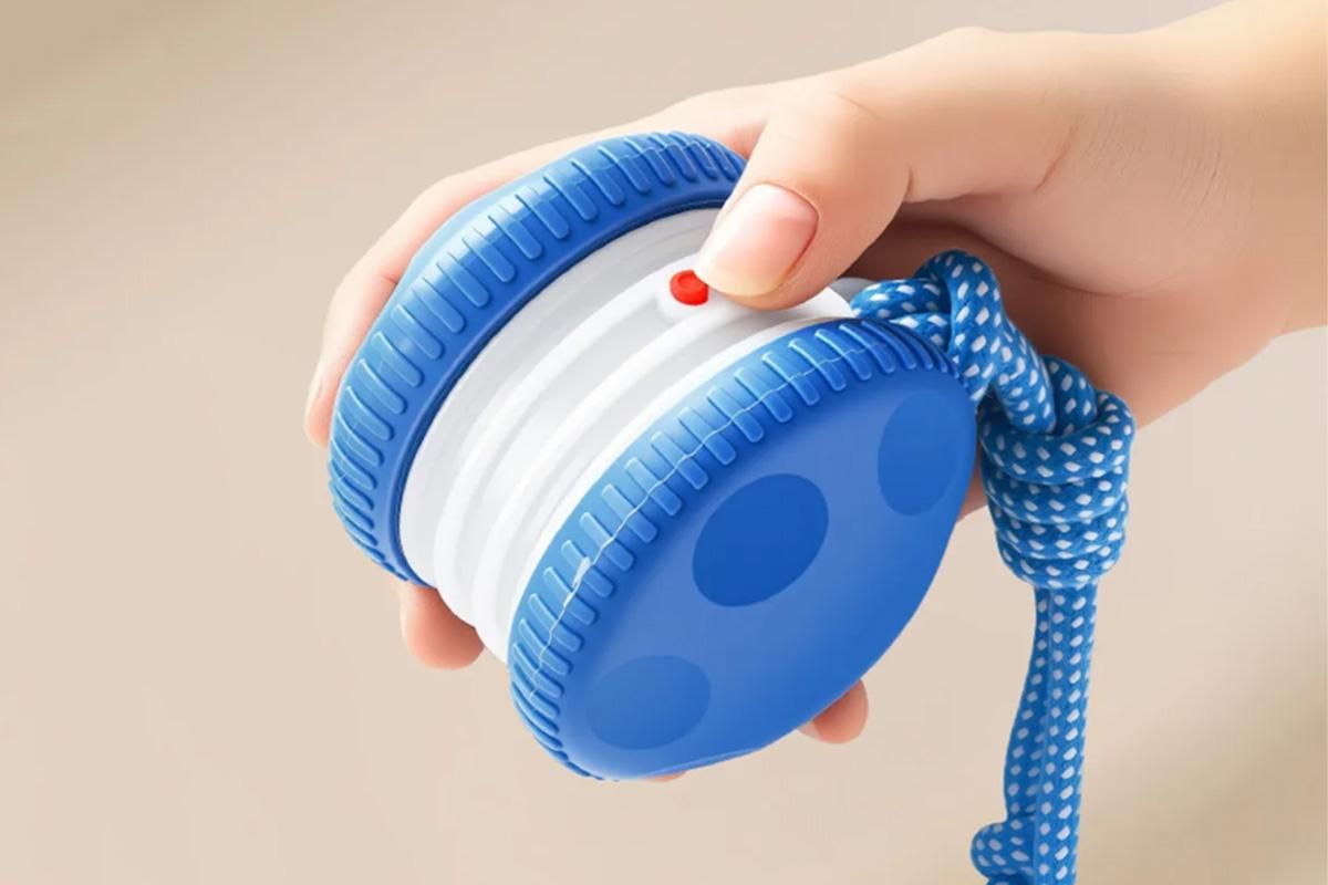 Interactive Pet Rolling Ball Toy Rechargeable Automatic Play Ball for Cats and Dogs - Blue V1263-JX-6257-2