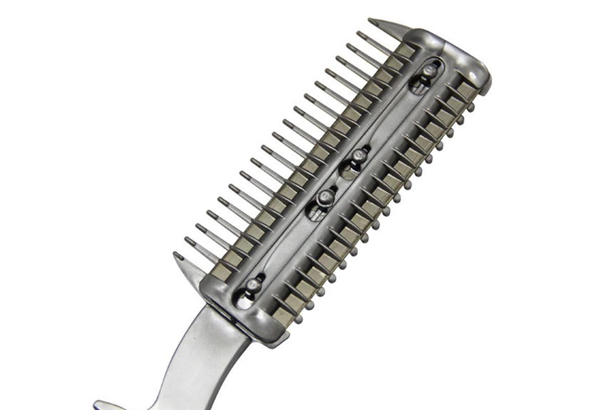 Two Sided Pet Grooming Comb with Razor for Dog Cat Fur Trimming and Thinning V1263-JX-6258