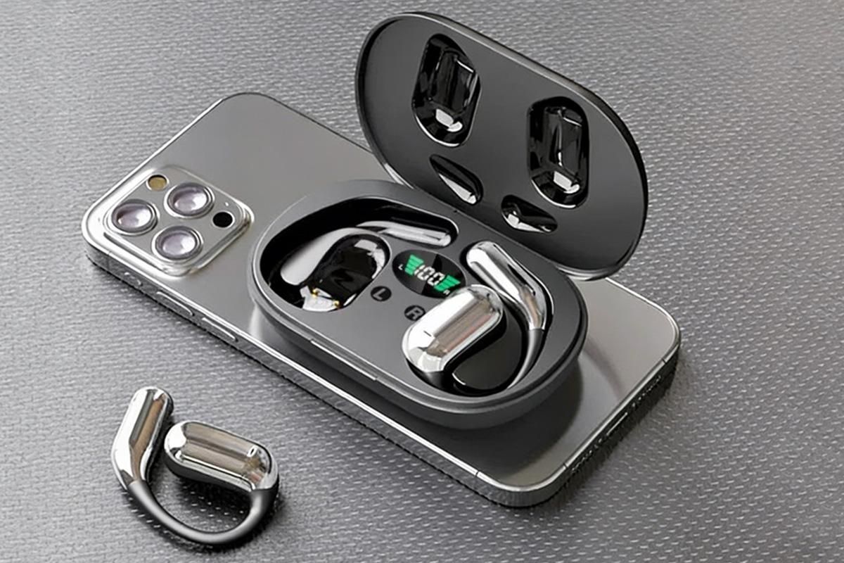 Real-Time AI Translation Earbuds Wireless Headphones for Travel Meetings Learning - Black V1263-JX-6259-1