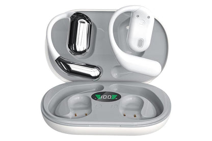 Real-Time AI Translation Earbuds Wireless Headphones for Travel Meetings Learning - White V1263-JX-6259-3