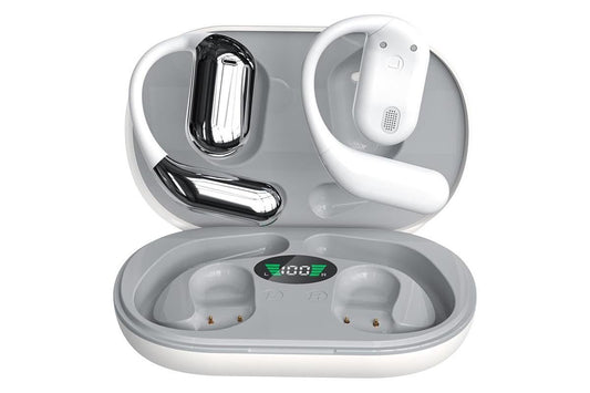 Real-Time AI Translation Earbuds Wireless Headphones for Travel Meetings Learning - White V1263-JX-6259-3
