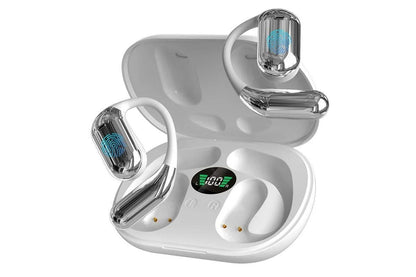 Real-Time AI Translation Earbuds Wireless Headphones for Travel Meetings Learning - White V1263-JX-6259-3