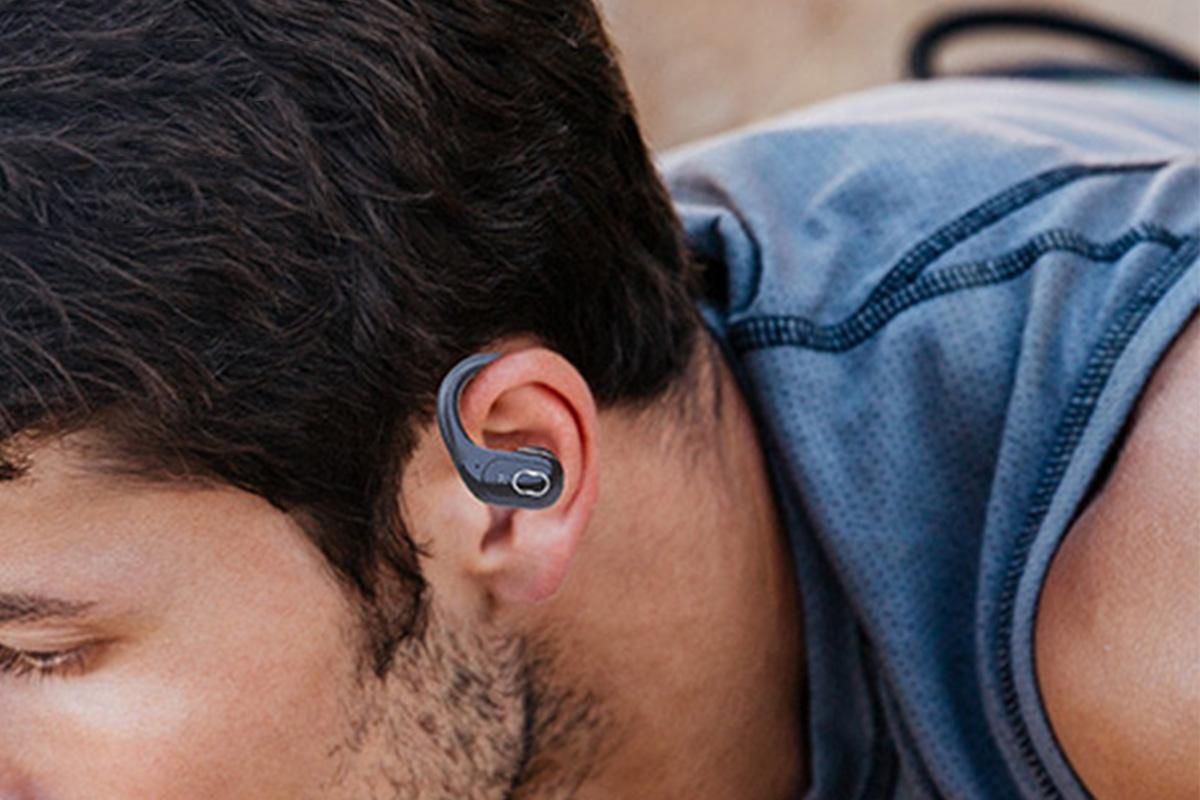 Wireless Bluetooth 5.4 Headphone Over Ear Bud IPX5 Waterproof Earphone for Sport Running - Black V1263-JX-6260-2