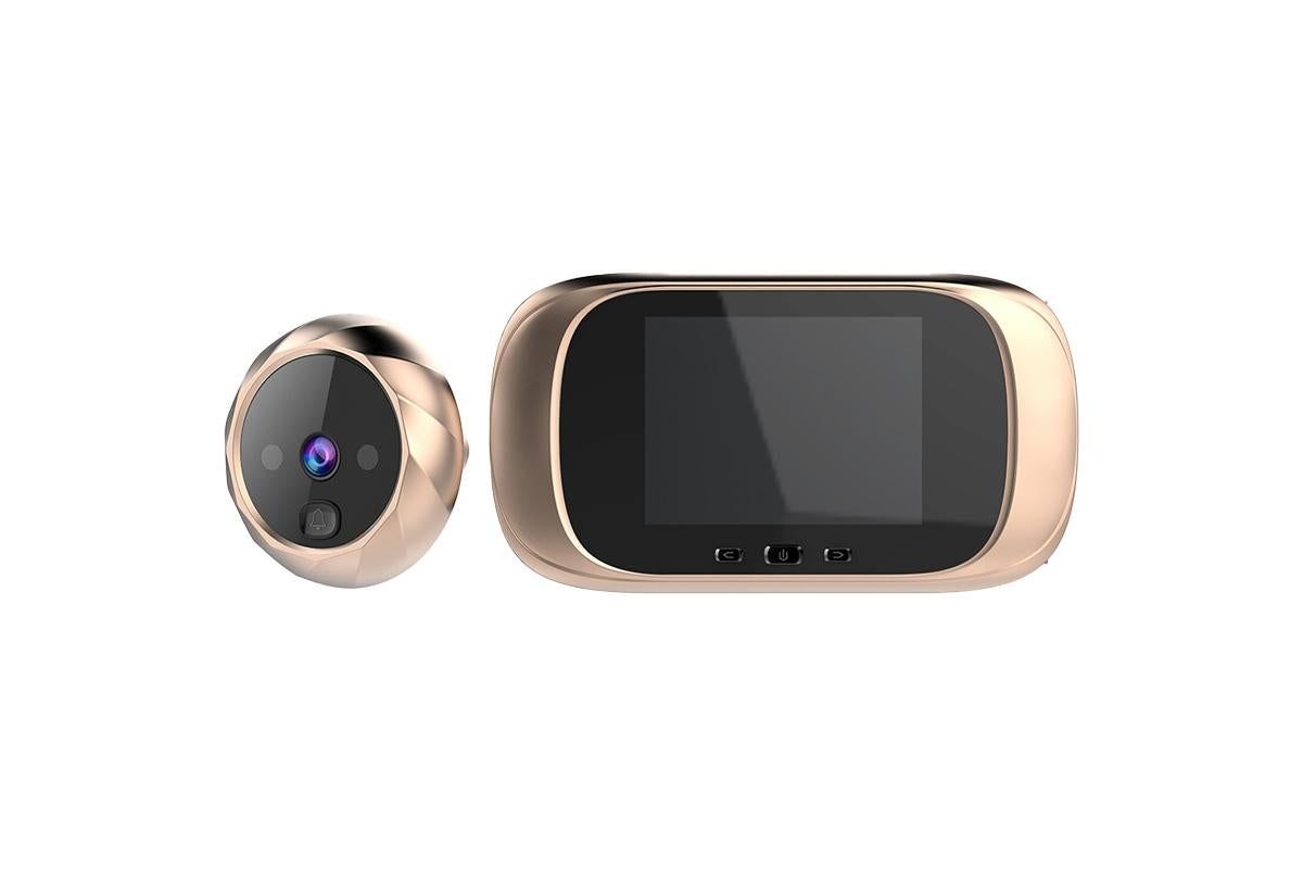 Wireless Digital Door Peephole LCD Display Door Viewer with Camera Home Security System -Gold V1263-JX-6265