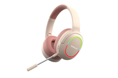 Wireless Gaming Headset Headphone with Microphone Volume - Pink V1263-JX-6269-1