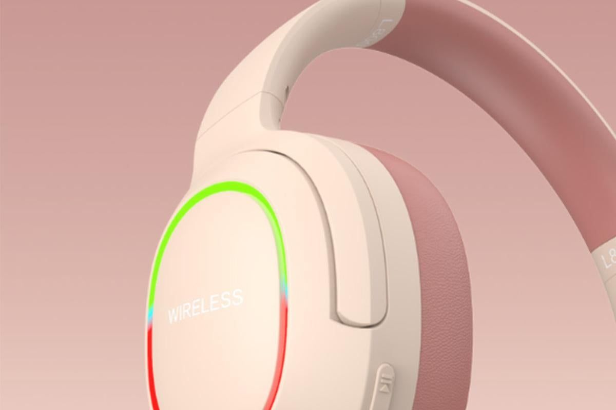 Wireless Gaming Headset Headphone with Microphone Volume - Pink V1263-JX-6269-1