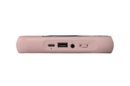 Portable CD Player Bluetooth 5.3 with HiFi Speakers Rechargeable Walkman Supports CD USB MP3 for Home - Pink V1263-JX-6271-1