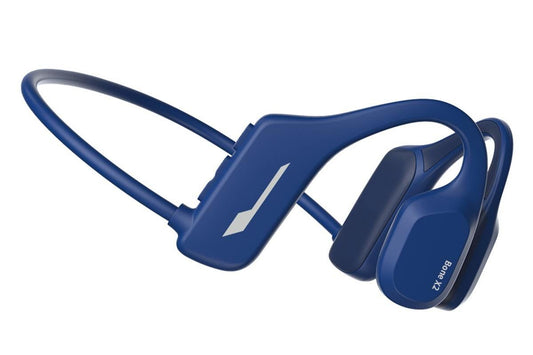 Bone Conduction Headphones Bluetooth Waterproof Sports Headset for Running Cycling Walking - Blue V1263-JX-6272-1