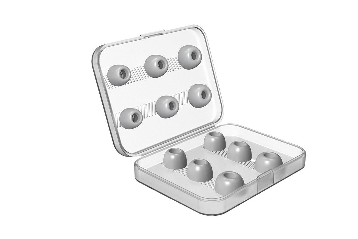 Replacement Ear Tips for AirPods Pro Memory Foam Ear Buds Anti-Slip Eartips with Portable Storage Box -Gray V1263-JX-6275