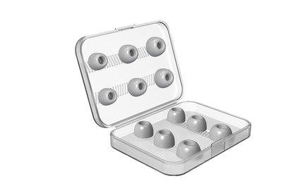 Replacement Ear Tips for AirPods Pro Memory Foam Ear Buds Anti-Slip Eartips with Portable Storage Box -Gray V1263-JX-6275