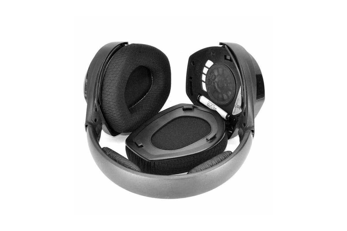 Replacement Ear Pads Cushions Mesh Cover For Sennheiser HDR RS165/175 -Protein Leather Style V1263-JX-6276-3