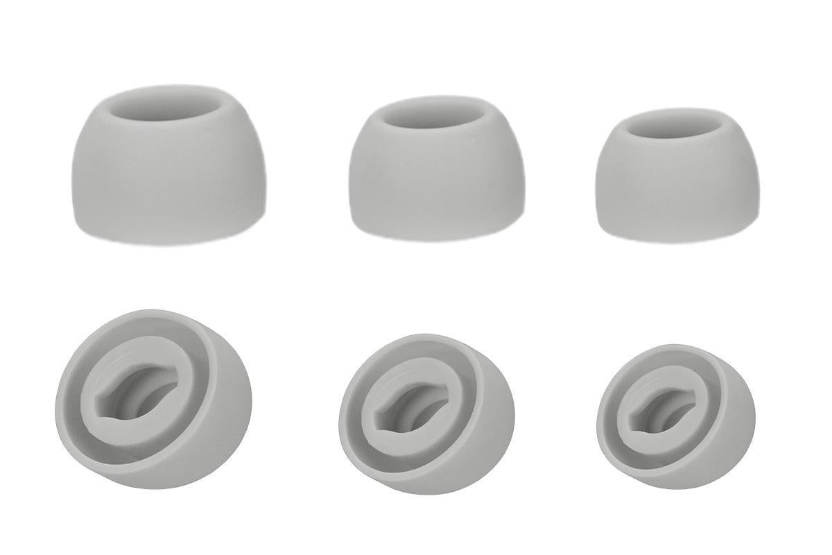 3-Pair Silicone Replacement Ear Tips for Samsung Galaxy Buds Pro - Light Grey V1263-JX-6278-1