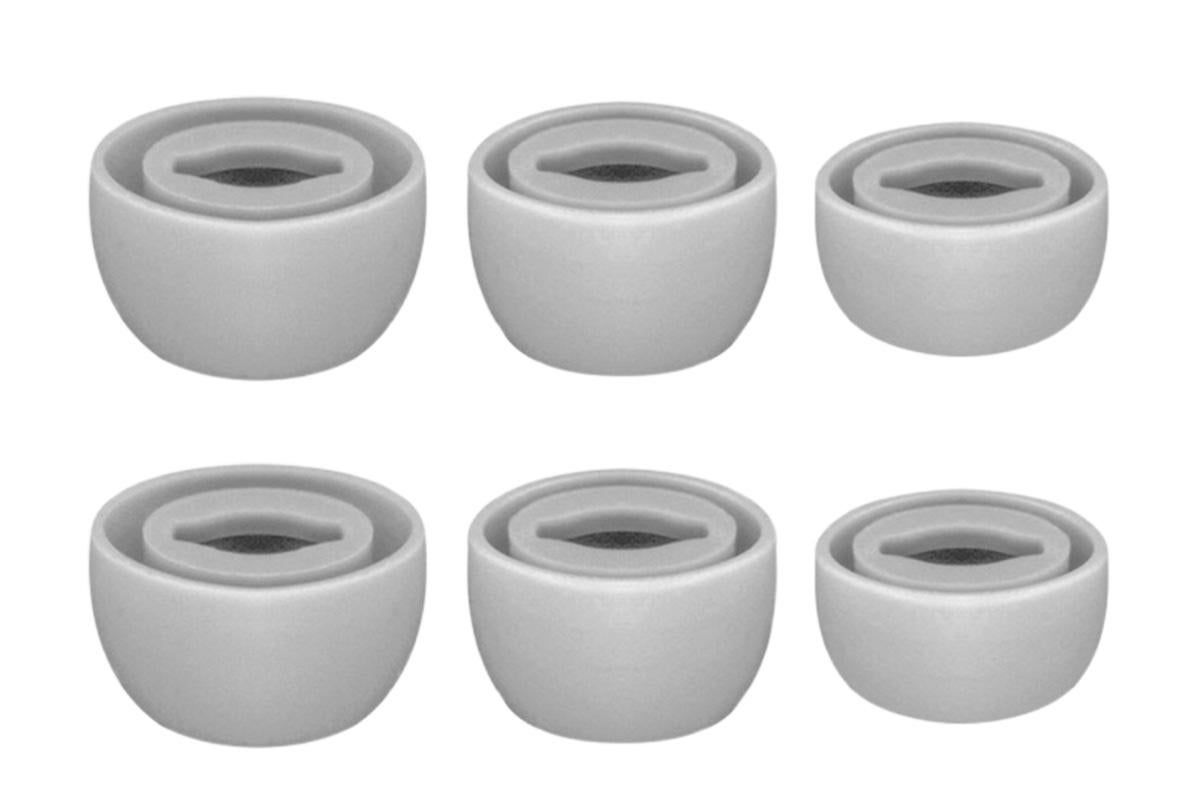 3-Pair Silicone Replacement Ear Tips for Samsung Galaxy Buds Pro - Light Grey V1263-JX-6278-1