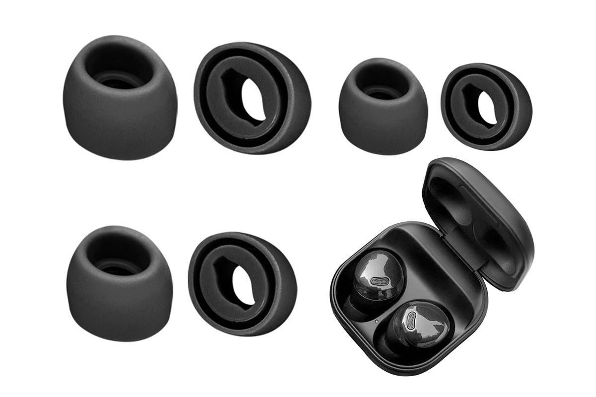 3-Pair Silicone Replacement Ear Tips for Samsung Galaxy Buds Pro - Black V1263-JX-6278-2