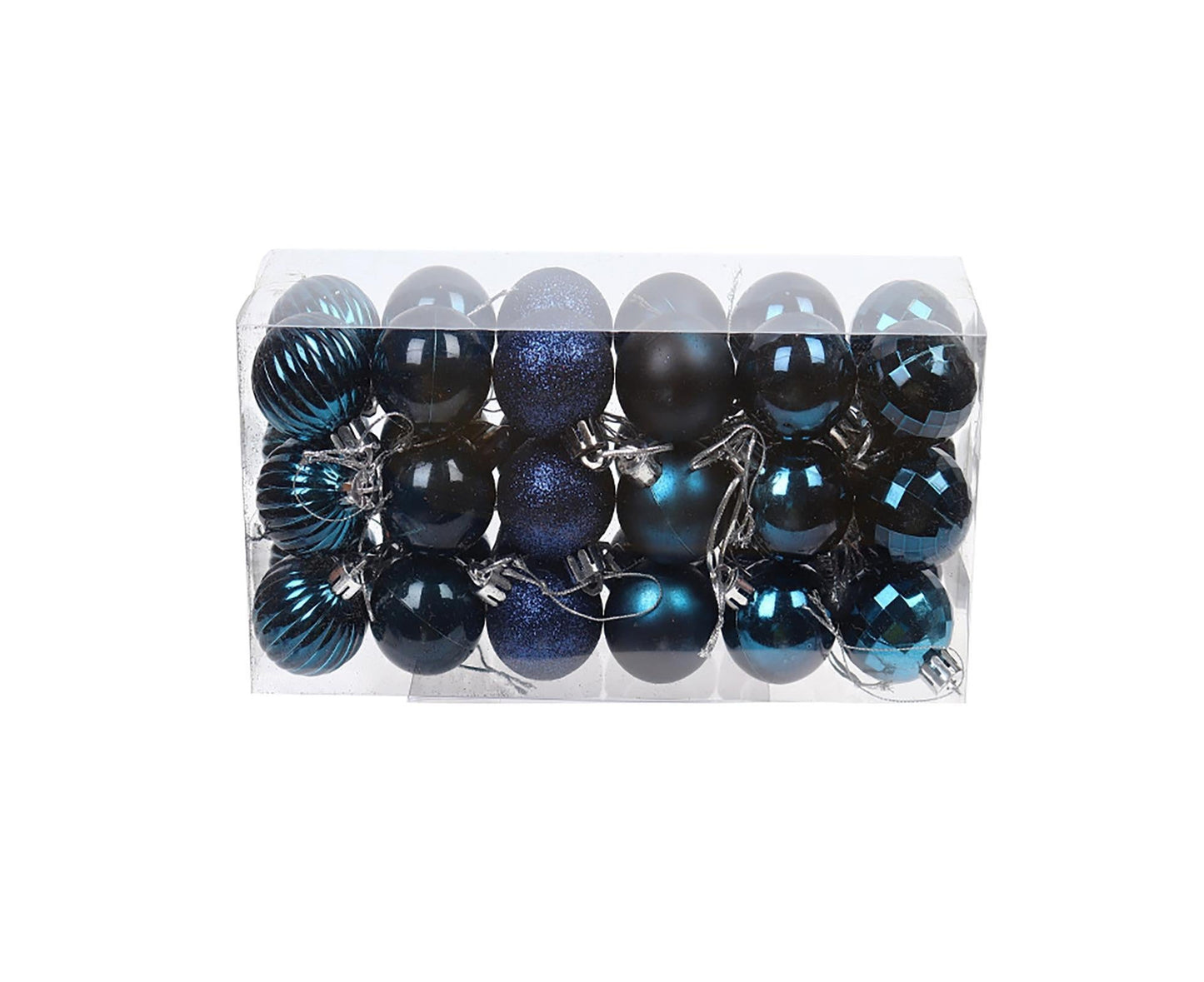 Anti-deform Xmas Tree Balls-Navy Blue V1263-JX-628