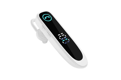 Bluetooth Earphone Single Ear Business Earbuds Ear Hook Super Long Standby IPX7 Waterproof Single Business V1263-JX-6280