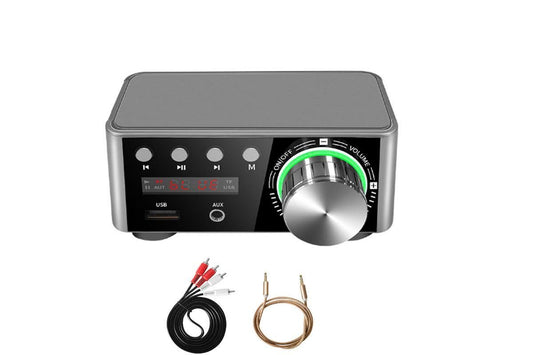 HIFI BT5.0 Digital Amplifier Stereo Audio Amp 2x80W Sound Power Audio Receiver Stereo AMP USB AUX for Phone V1263-JX-6283