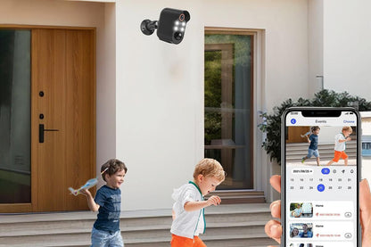 Security Cameras Wireless Outdoor Home Indoor Camera with Color Night Vision Motion Detection -Black V1263-JX-6284-1