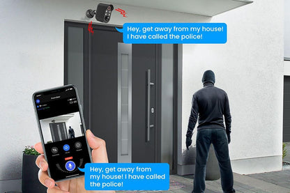 Security Cameras Wireless Outdoor Home Indoor Camera with Color Night Vision Motion Detection -Black V1263-JX-6284-1