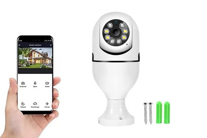 Light Bulb Security Camera HD WiFi IP Security Lamp Camera Bulb Light Camera Wireless WiFi Light Security V1263-JX-6286