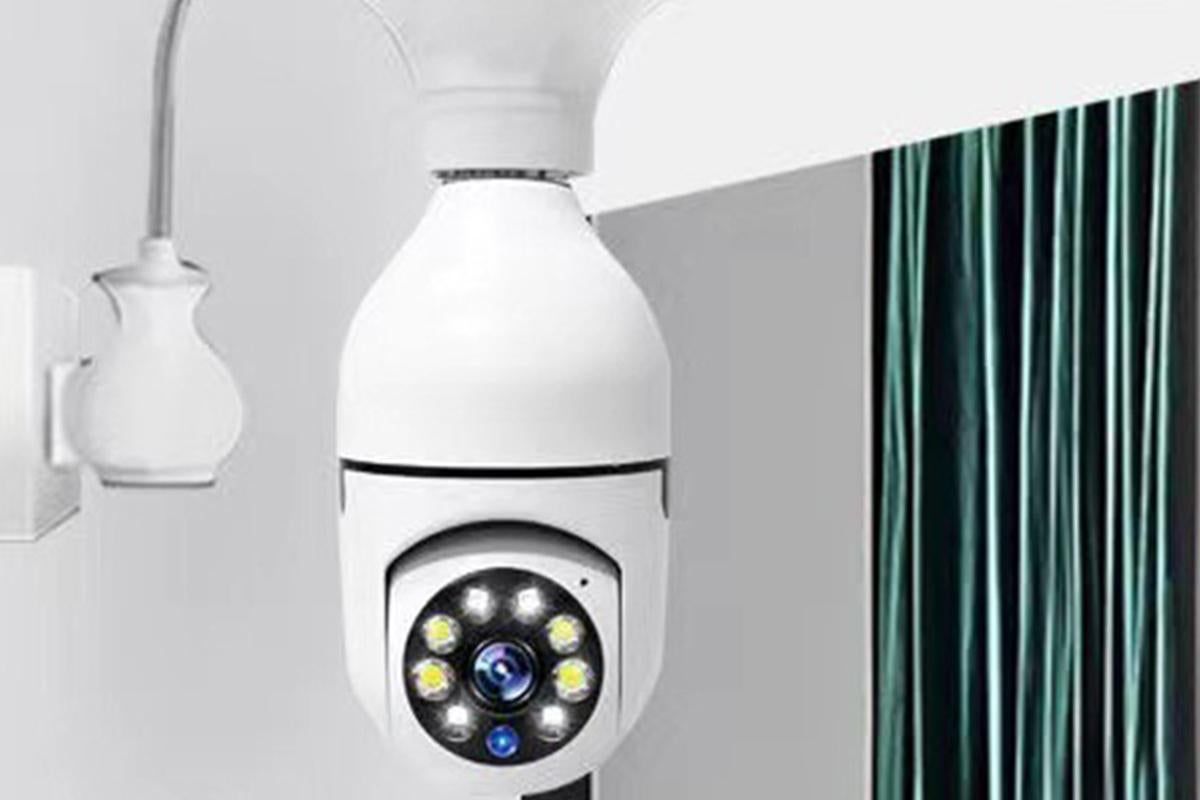 Light Bulb Security Camera HD WiFi IP Security Lamp Camera Bulb Light Camera Wireless WiFi Light Security V1263-JX-6286