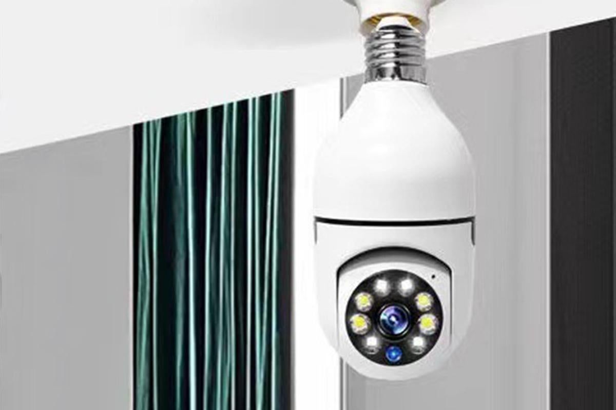 Light Bulb Security Camera HD WiFi IP Security Lamp Camera Bulb Light Camera Wireless WiFi Light Security V1263-JX-6286
