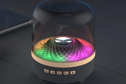 Portable Wireless Bluetooth Speaker with RGB Lights TWS Pairing for Party Outdoor Travel V1263-JX-6294